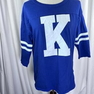 Vintage Pennant 90s University Of Kentucky Wildcats Thick L/S Shirt Sz Large